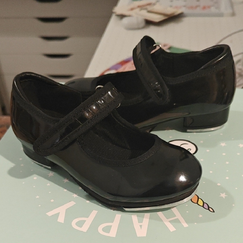 Black Patent Leather Tap Shoes